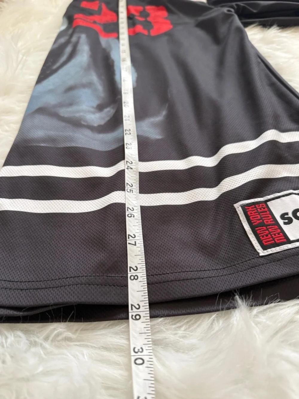 Scream Black Graphic Hockey Jersey with Red '23' Size Medium - Picture 5 of 7